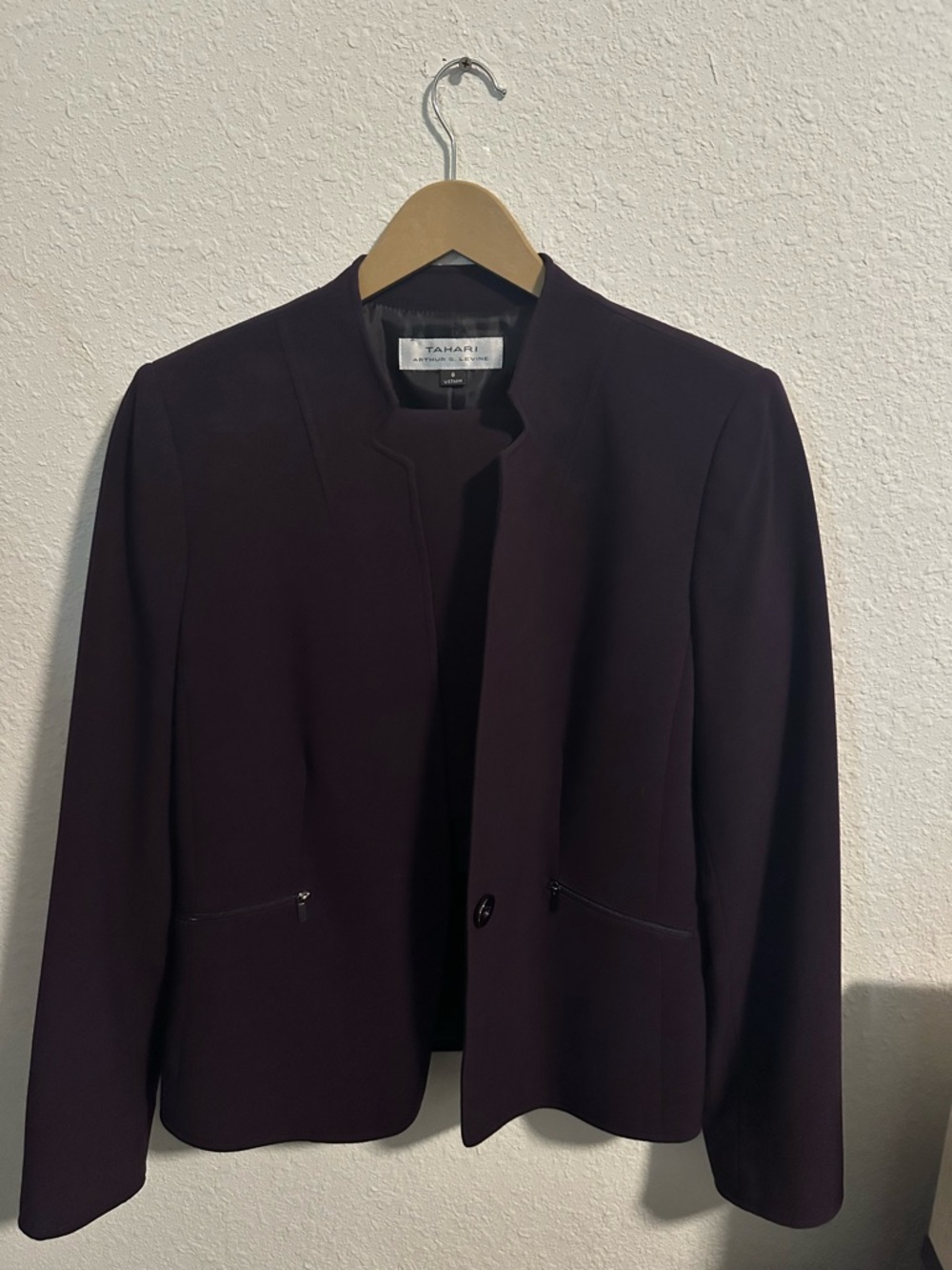 Tahari Blazer + Skirt in Plum